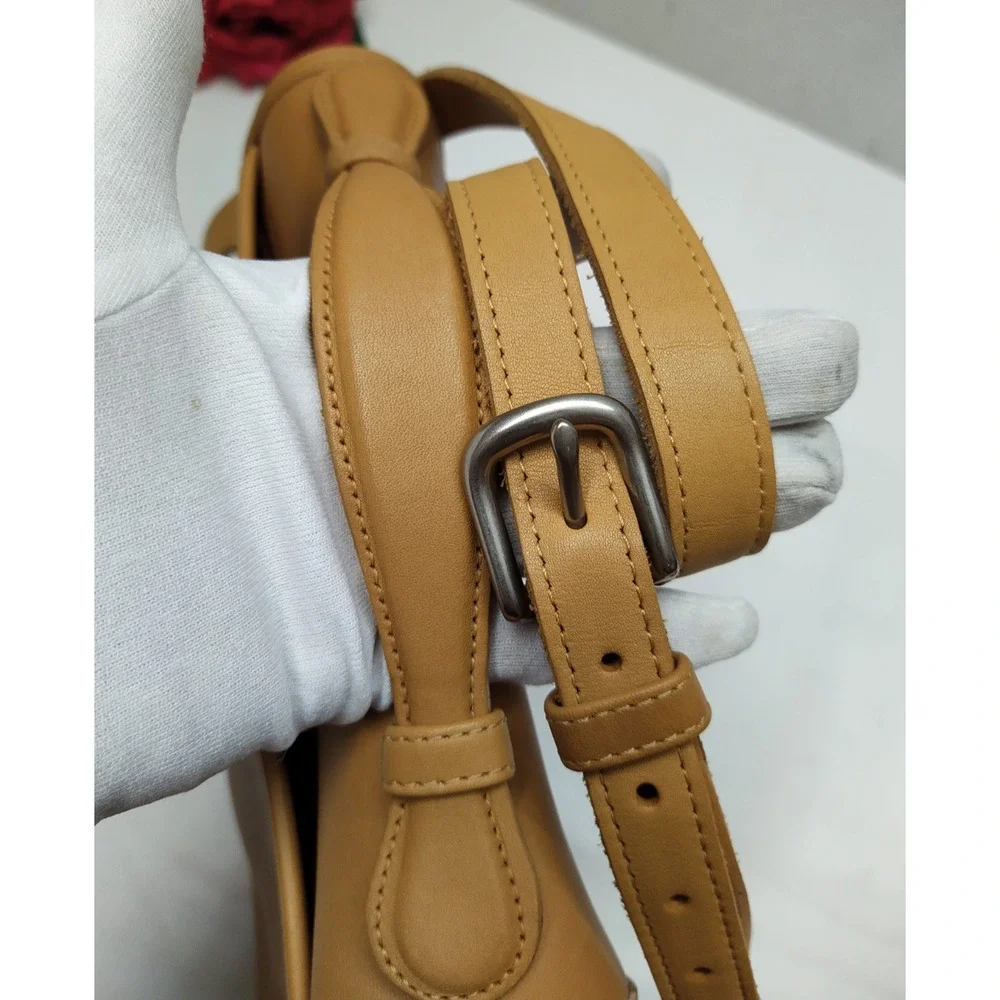 Coach Tan Camel Leather Turnlock Flap Closure Crossbody Bag - Vintage